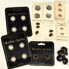 Vintage   Antique Button Lot 1500  Glass Metal Gold Victorian Bakelite Military