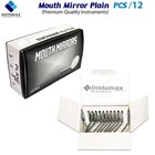 Dental Premium Mouth Mirror Heads Size  5 Mirrors Dentistry Instruments 12pcs