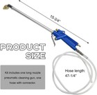 Air Blow Gun Pneumatic Engine Cleaning Gun With 4ft Hose  Multi-functional