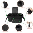 Universal Baby Stroller Organizer   with Heightened Insulated Cup Holder detach   