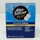 3 Pack - Alka-seltzer Plus  Severe Cold Medicine Effervescent Tablet  36 Count