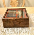 Anheuser Busch Inc Budweiser Design Vintage Style Wooden Mirror Box 1974