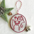 14pcs Hand Embroidery Christmas Ornament Kits  Cross Stitch Christmas Embroidery