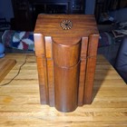 Vintage Froelich Inlaid Solid Mahogany Knife Box Chest