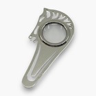 Hermes Cheval Horse Magnifying Glass Loupe Bookmark Silver-tone With Case Box