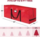 Premium 9 Ft Christmas Tree Storage Bag - Heavy-duty Waterproof Design