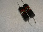 2 - Sprague Bumble Bee Capacitor Pulls  27 200v   vintage 