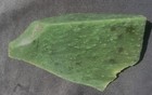 Bc Jade Chrome Nephrite Wedge Cut 14 2 O s - 402 Grams Cassiar Reagon Bc Canada