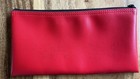 Vintage Zippered Red Bank Deposit Bag  Simmons First  10 5   x5 5   