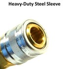 5pc 1 4  Heavy Duty Quick Coupler Set Air Hose Connector Fittings Tools Plug