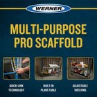 6 0 Ft  X H X 6 2 Ft  W X 2 5 Ft  D Steel Multi-purpose Rolling Scaffold  1250 L