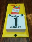 Vintage Winston Cigarettes 1973 Promotional Calendar  metal  Very Rare