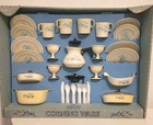 1970s Chilton Globe 37pc Corning Ware Country Cornflower Replica Toy Hostess Set