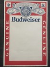 Budweiser Beer Blank Great Vintage Poster    90s  Size 20   x30   