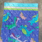 Vtg 90s Y2k Dragon Tales Childrens Blanket 37 X 56 Inch Pbs Rare Bedding Cartoon