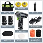 Workpro 12v Cordless Polisher 3  Mini Car Detailing Buffer   Sander Machine Kit