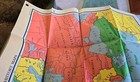 Antique A j  Nystrom   Co  1953 Europe Folding   Hanging Classroom Wall Map
