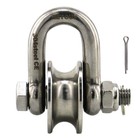 U Groove Pulley 304 Stainless Detachable Heavy Duty For Rope Cable Lifting