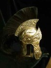 Authentic Replica 18 Guage Brass Captain Medieval Cavalry Roman Helmet Gift