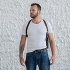 Leather Shoulder Revolver Holster  Shoulder Sling Gun Holster  Leather Gun Gifts