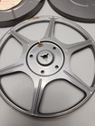 Vintage Compco Corp 7  8mm 16mm Metal Film Reel   Storage Can Usa Motion Picture