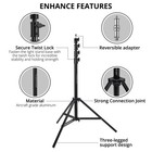 Flashpoint Pro Heavy-duty Air-cushioned Light Stand  black  9 5  