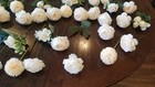 90 Artificial Flowers Greenery Mixed Lot Champagne Wedding Bouquet Centerpiece