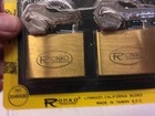 1980 s Vintage Ronko Brass Padlocks Keyed Alike  pack Of 2 Locks  New Old Stock