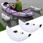 New 2 White Pvc Kayak Canoe Boat Fishing Outrigger Stabilizer ama Kit Usa 
