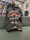 Sprayground Black clear Pvc Backpack shark Mouth Large Capacity Backpack