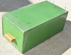 Vintage John Deere Jd Farm Repairs Advertising Card Filing File Drawer Box