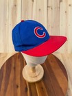 Chicago Cubs Flatbill Strapback Baseball Blue Cap Hat Red Bill Adjustable Osfm