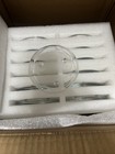 Set Of 12 Glass 4  Candle Holder Pillar Plate Stand Tealight Round Juvale New