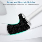 Toilet Bowl Brush Holder Efficient Cleaning Tool Sturdy Base Easy Assembly New