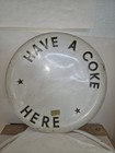 1950 s Original Vintage Coca Cola 16    Metal Button Sign  Double-sided   Rare 