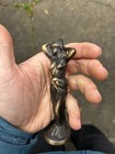 Art Nouveau Bronze Petschaft Seal Top Statue Woman Sculpture 
