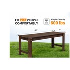 Winado Solid Wood Backless Garden Bench  Fir Wood  Indoor   Outdoor  48x17x17in