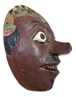 Indonesian Javanese Topeng Wayang Wood Dance Mask Wall Hanging Decor