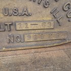 Locomotive Thrall 1963 Freight Car Builder Plate Cast Aluminum Chicago Heights 