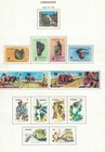 Zimbabwe 1982-85 Issues On 4 Pages  hm mnh 