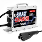 48 Volt 15 Amp Golf Cart Battery Charger 3 Pin Triangle Plug For Ezgo Rxv Txt