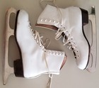 Riedell Women s Ice Figure Skates John Wilson Mercurio Blades Size M5 W case 