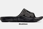 Under Armour Ua Locker Slides  Men s Sandals  Black Or Black Camo 3023758 New