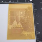 Girls With Vintage Dolls Christmas Tree Holiday Morning 1949 Vtg Photo