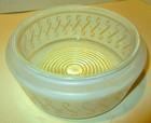 Vintage White And Clear Glass Ceiling Light Shade 10 Inch