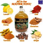 All In One Master Tonic Kosher Halal 375ml 946ml 1 2gal 1 Gal Applecider Vinegar