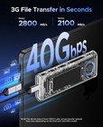 Orico Usb4 40gbps Thunderbolt 3 Nvme Pcie M 2 Ssd Enclosure Aluminum Type C Case