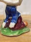 Vintage Ceramic Elf Pixie Gnome Under Mushrooms Toad Planter Made In Japan 3 5   
