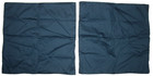 New Madison Park Euro Pillow Sham Set Navy Blue Denim Look 100  Cotton Nwop
