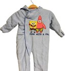Nickelodeon 2010 Spongebob One Piece Hooded Pajama
